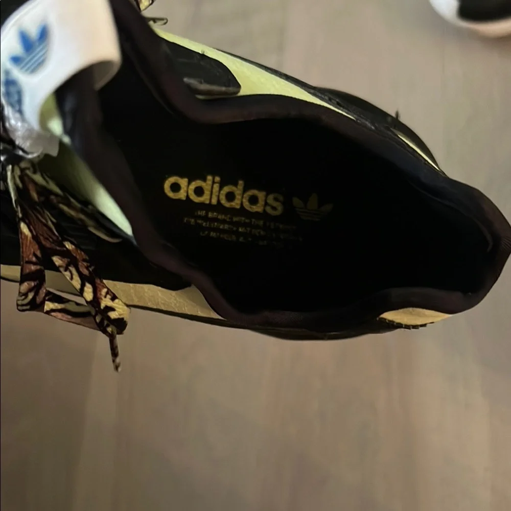 Adidas Neon Yellow and Black Athletic Shoes - Picture 2 of 6